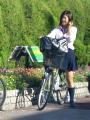 通学　自転車　女子高生２